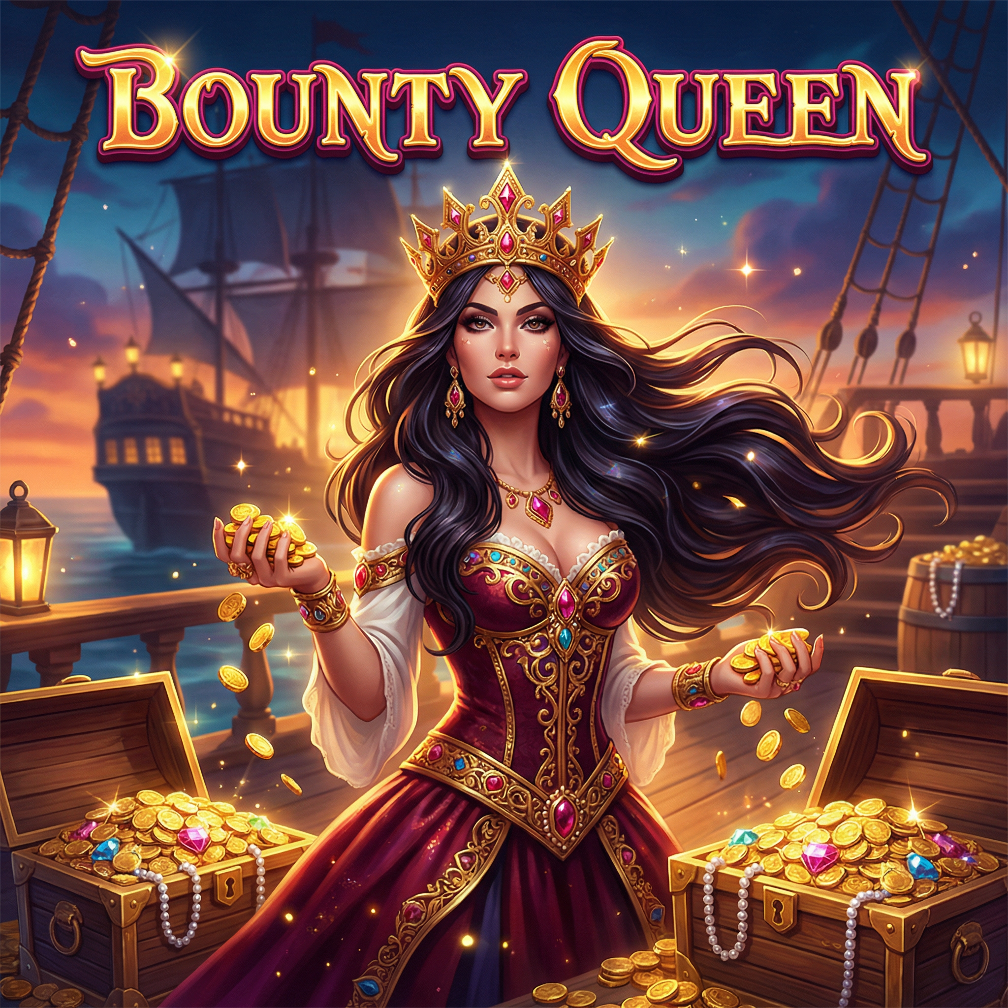 赏金女王游戏展示海盗女王与宝藏